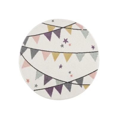 Afbeelding van Vloerkleed Laagpolig Anime Kids Creme 160x160 cm