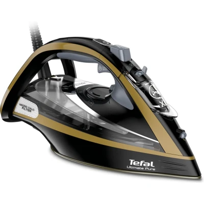 Afbeelding van Tefal FV9865E0 Iron Dry &amp; Steam Durilium Autoclean Soleplate 3000 W Black Gold