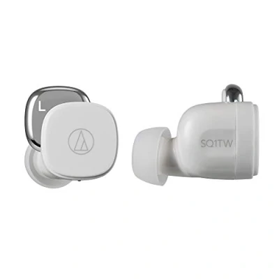 Afbeelding van Audio Technica ATH SQ1TW Draadloze hoofdtelefoon, wit