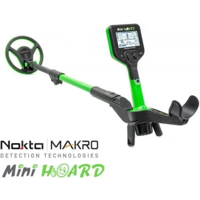 Afbeelding van Nokta Makro Kinder Metaaldetector Mini Hoard Voor Kinderen van 4 8 jaar Zwart/Groen Waterdicht tot 1 meter Instelbare Lengte: 65 90 cm