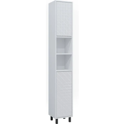 Afbeelding van Vicco Badkamerkast Agasta, Wit/Wit, 30 x 190.3 cm