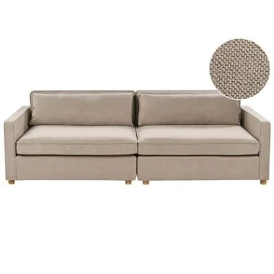 Afbeelding van VINSTRA Driezitsbank Taupe Polyester