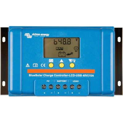 Afbeelding van Victron BlueSolar PWM LCD&amp;USB Charge Controller 48V 20A