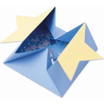 Afbeelding van Sizzix Thinlits Die Set 5PK Box Heart &amp; Star Card 665479 Kath Breen (10 21)