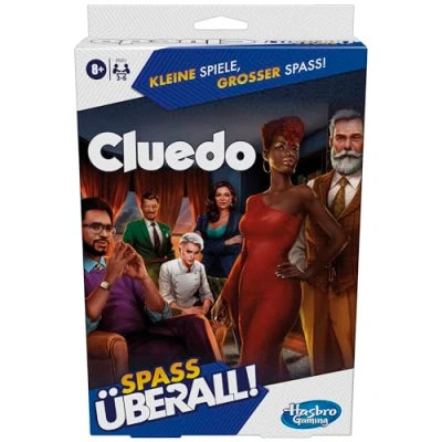 Afbeelding van Hasbro Cluedo Compact draagbaar spel voor 3 6 spelers, reisspel kinderen, overal plezier
