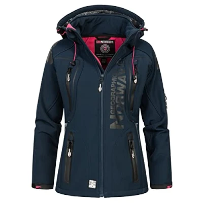 Afbeelding van Geographical Norway Tassion Outdoorjas voor dames, met afneembare capuchon, Marinier