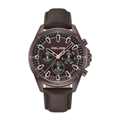 Afbeelding van Police Malawi Chronograaf, Heren, Maat: One Size, Bordeaux