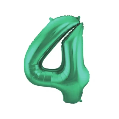 Afbeelding van Ballon folie 4 mat groen 86cm