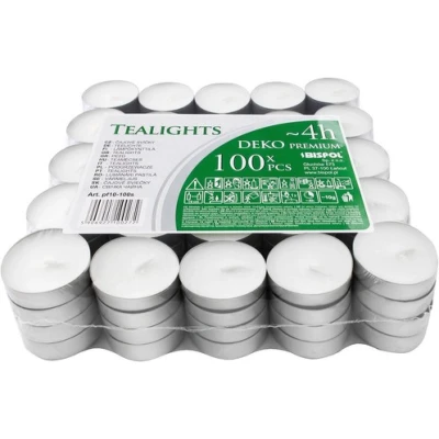 Afbeelding van Ruhhy Kaarsen/theelichtjes 4h set van 100 stuks