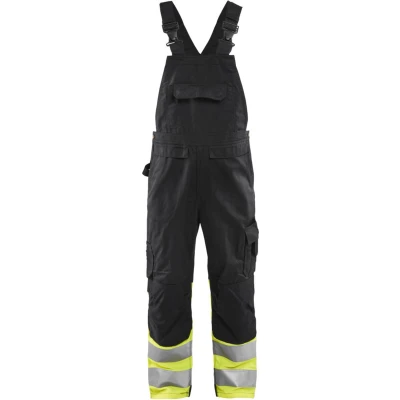Afbeelding van Blaklader High Vis bretelbroek 2662 1800 Zwart/High Geel