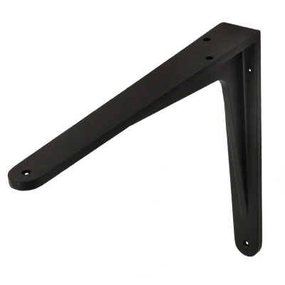 Afbeelding van Wovar Plankdrager Zwart Herakles Aluminium 240 x 190 mm Per Stuk
