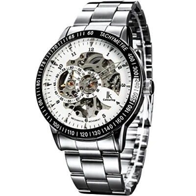 Afbeelding van Alienwork IK automatisch horloge, heren, dames, skelet, glazen bodem