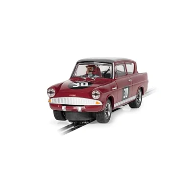 Afbeelding van Scalextric Ford Anglia C4546 105E hogesnelheidsautomaten, bordeauxrood
