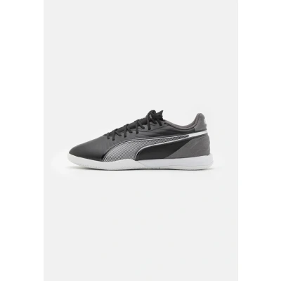 Afbeelding van Puma KING Match IT Zaalvoetbalschoenen, Heren, Maat: 43, Black/white/cool dark gray Imitatieleer/ textiel