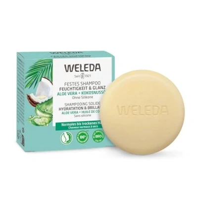 Afbeelding van Weleda Shampoo Solid Moisture &amp; Shine 50 g