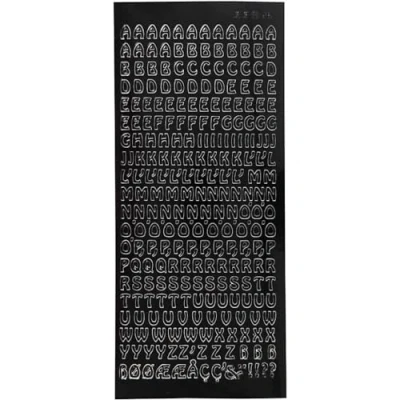 Afbeelding van Stickers vel 10x23 cm kleine hoofdletters