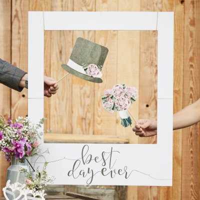 Afbeelding van Ginger Ray Fotoframe &#039;Best Day Ever&#039; 80 x 62 cm karton