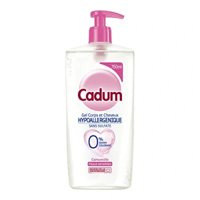 Afbeelding van Cadum Kamille Hypoallergeen Haar en Lichaamsgel 750 ml