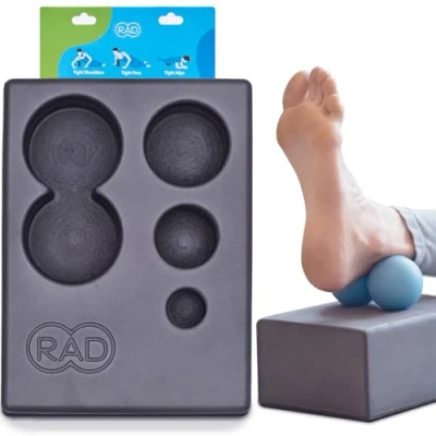 Afbeelding van RAD Block Yogablok met Opslag voor Massageballen Hoge Dichtheid Vrij van BPA, Latex en Plastic