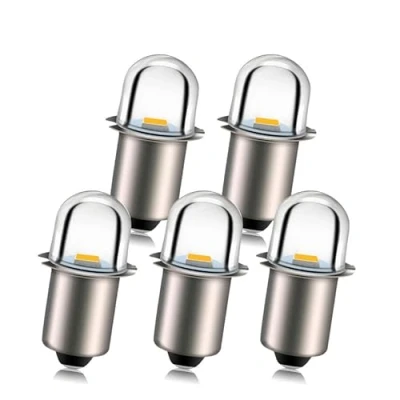 Afbeelding van Ruiandsion Upgrade P13.5S led zaklamplampen, basisstopcontact, warmwit, 4,5 V, vervanging voor zaklamp, zonder polariteit (5 stuks)