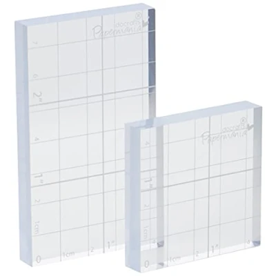 Afbeelding van Papermania Stempelkussen transparant (2 stuks) 1, 75 x 3 en