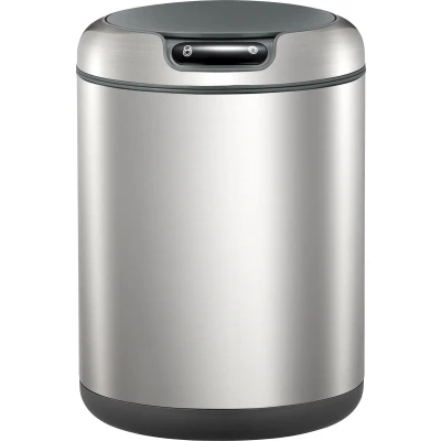 Afbeelding van EKO Galleria Sensor Afvalbak 9 ltr, Stainless steel Plastic mat RVS