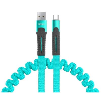 Afbeelding van AMiO UC 14 02531 USB oplaadkabel turkoois Box