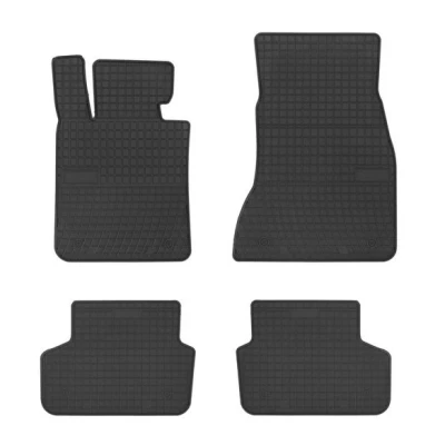 Afbeelding van FROGUM 402089 Vloermatset Rubber voor en achter 4 Zwart Op maat gemaakt BMW: 5 Touring, Saloon, 6 Gran Turismo