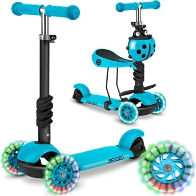 Afbeelding van Ricokids Buggy Driewielstep Turquoise Stabiel en Comfortabel