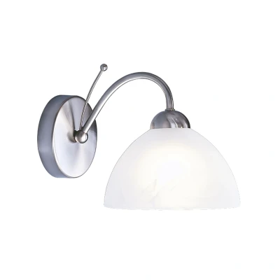 Afbeelding van Searchlight Milanese Wandverlichting 17 X 18 Cm Satijn Zilver