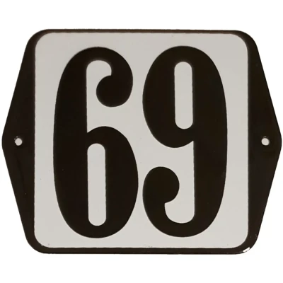 Afbeelding van Huisnummer standaard nummer 69 Warentuin Mix