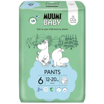 Afbeelding van Muumi Baby Ecologische Luierbroekjes 6 Junior Voordeelverpakking