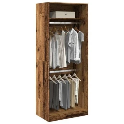 Afbeelding van vidaXL Kledingkast 80x50x200 cm bewerkt hout oud