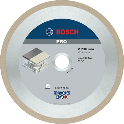 Image de BOSCH 2608602637 Disque de coupe diamanté Best for Ceramic 230 x 25,40 2,4 10 mm