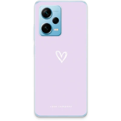 Afbeelding van Case Company® hoesje geschikt voor Xiaomi Redmi Note 12 Pro Plus Klein hartje paars Soft Cover Telefoonhoesje Bescherming aan alle Kanten en Schermrand
