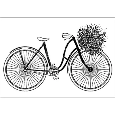 Afbeelding van Artemio Fiets stempel, hout, 37 x 53 mm