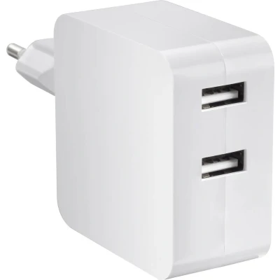 Afbeelding van VOLTCRAFT SPS 2400/2+WH N USB oplader 24 W Thuis Uitgangsstroom (max.) 4800 mA Aantal uitgangen: 2 x