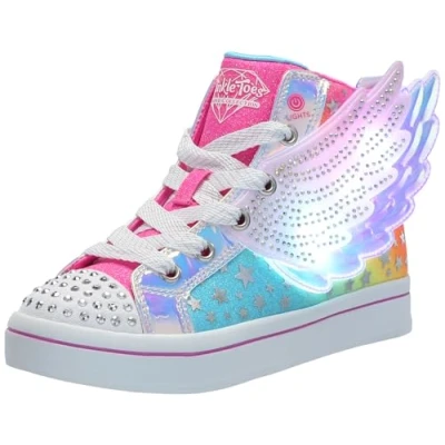 Afbeelding van Skechers Light UP Twilites 2.0 Sneakers hoog multicoloured voor kinderen, Maat: 34, Multi coloured Imitatieleer/ textiel