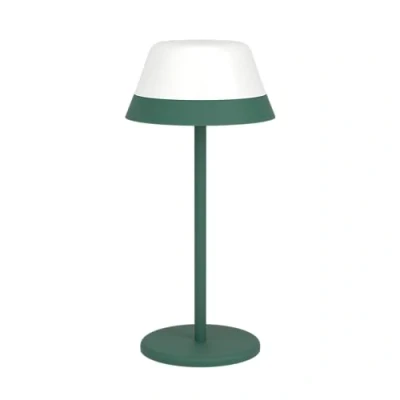 Afbeelding van EGLO Meggiano Tafellamp Aanraakdimmer Draadloos 32 cm Groen/Wit Instelbaar RGB &amp; wit licht Oplaadbaar Buiten en Binnen