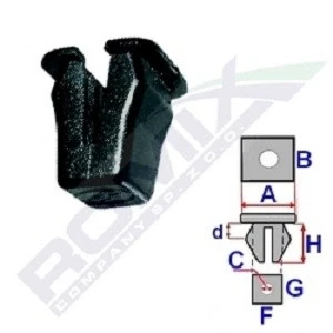Afbeelding van ROMIX C10104 Clip FIAT: Tipo Hatchback