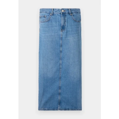 Afbeelding van ONLY Onllumi MIDI BACK SLIT Skirt Jeansrok, Dames, Maat: Large, Medium blue denim