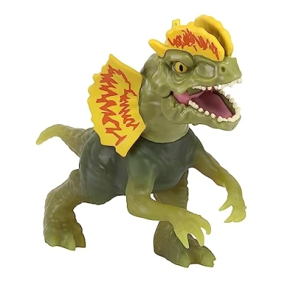 Afbeelding van Heroes of Goo Jit Zu Jurassic World Hero Pack Dilophosaurus, meer dan 10,2 cm lang, rekbaar en sponsachtig dinosaurusfiguur met Chomp Attack actie unieke vulling