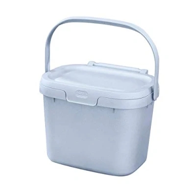 Afbeelding van De Keuken Caddy 4L, het slimste opbergbakje of gft afvalbakje van je keuken! Eco Grijs