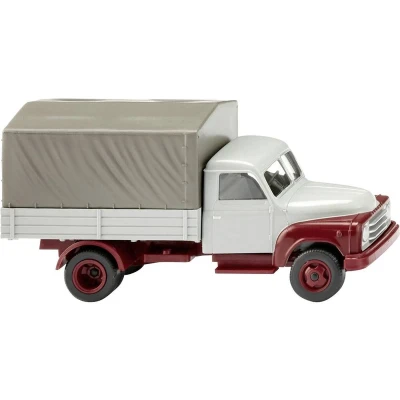 Afbeelding van Wiking 034504 H0 Vrachtwagen Hanomag L 28 laadbak venstergrijs