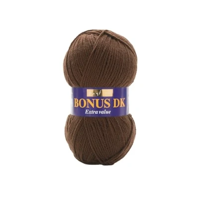 Afbeelding van Hayfield Breiwol Double Bonus DK 100 g, garen, chocolade, 19 x 9 cm