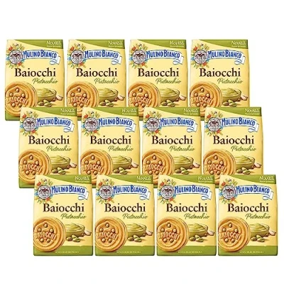 Afbeelding van MULINO BIANCO Baiocchi Koekjes met pistachevulling 240 g (pistache, 12)