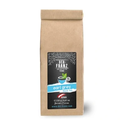 Image de Der Franz Thé noir « Earl Grey » aromatisé naturellement en vrac, 250 g