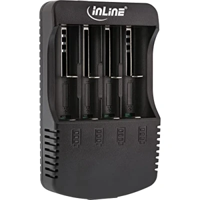 Afbeelding van InLine 01287L (1 Pcs., A, C, AAAA, AA, AAA, Lader zonder batterij), Acculader