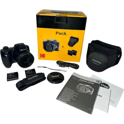 Afbeelding van Kodak Pixpro AZ528 blue KIT, incl. 2 accu&#039;s &amp; tas