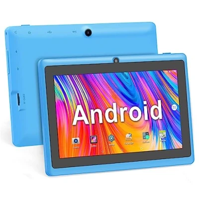 Afbeelding van Haehne 7 inch Touch Tablet, Google Android 5.0 Quad Core Tablet PC, 1 GB RAM 8 ROM, Dual Camera, WiFi, Bluetooth, Azure